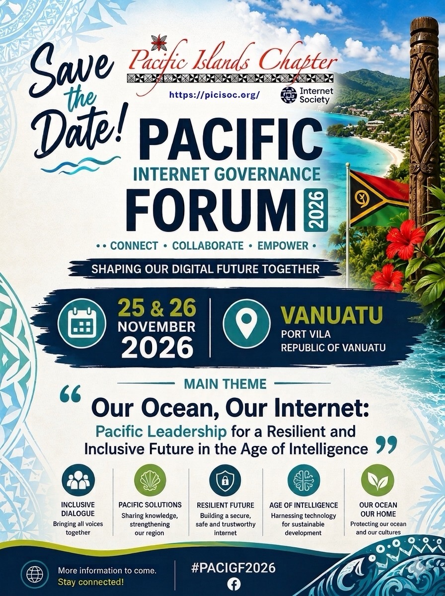 Pacific Internet Governance Forum 2026 Save the Date